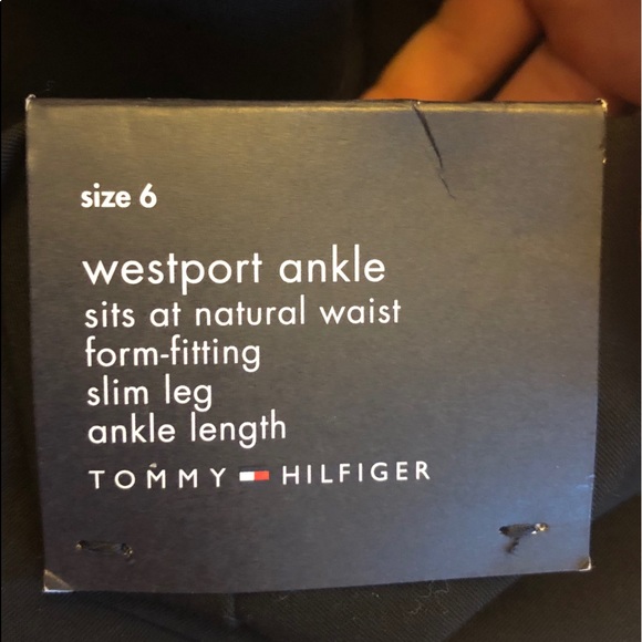 2 NWT Tommy Hilfiger Black Westport Ankle Pants - Picture 2 of 7